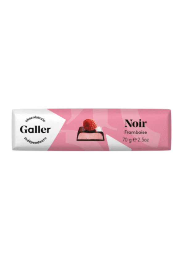 GALLER Bâtons noir framboise 70g
