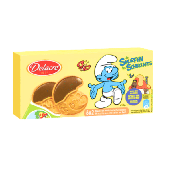 DELACRE Schtroumpfs choc. Lait 6x25g