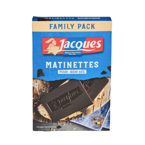 JACQUES Matinettes Choc. Noir 60% 128g