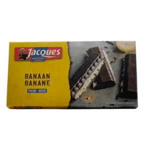 JACQUES Tabl. choc. noir et banane 200g
