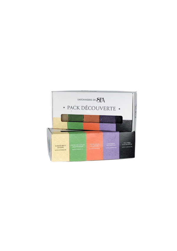 Pack savons La Savonnerie de Spa – coffret découverte 5 savons artisanaux