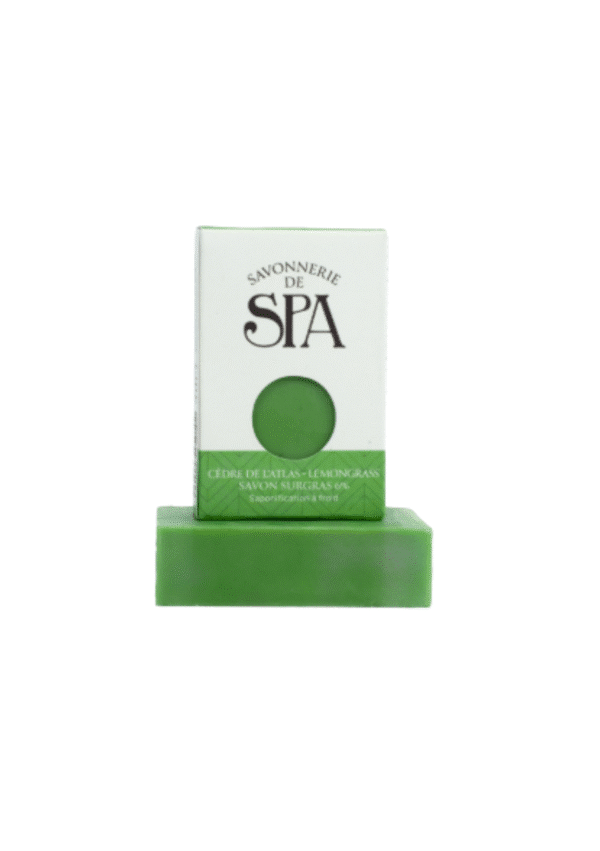 Savon Cèdre Lemongrass La Savonnerie de Spa – savon solide artisanal 100 g