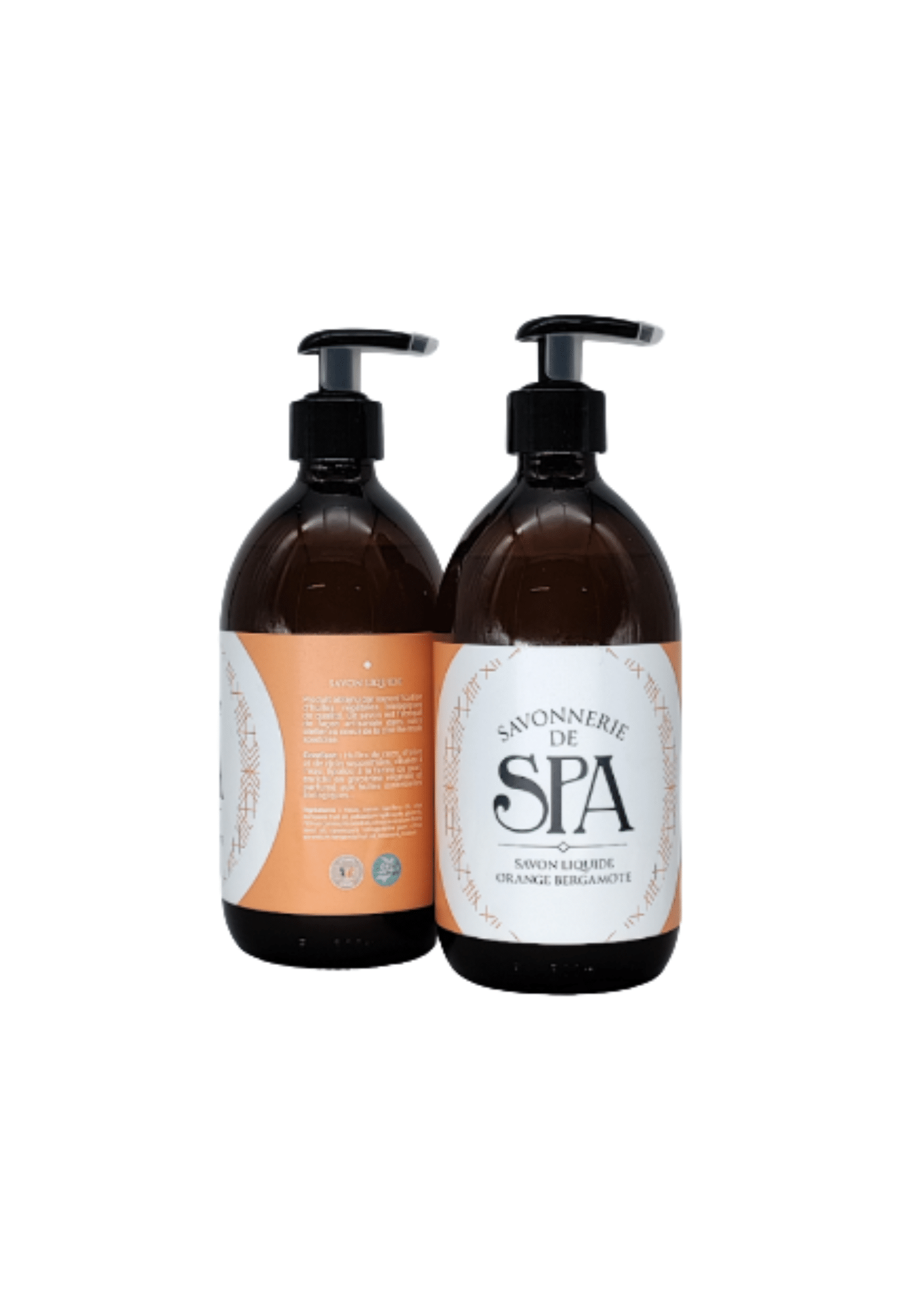 Savon liquide Orange Bergamote La Savonnerie de Spa en flacon verre 250ml