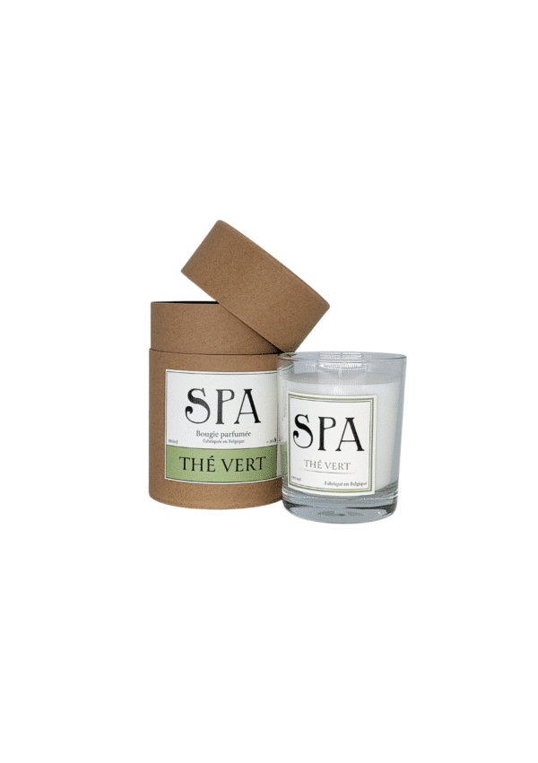 Bougie thé vert La Savonnerie de Spa – bougie artisanale belge 180 ml
