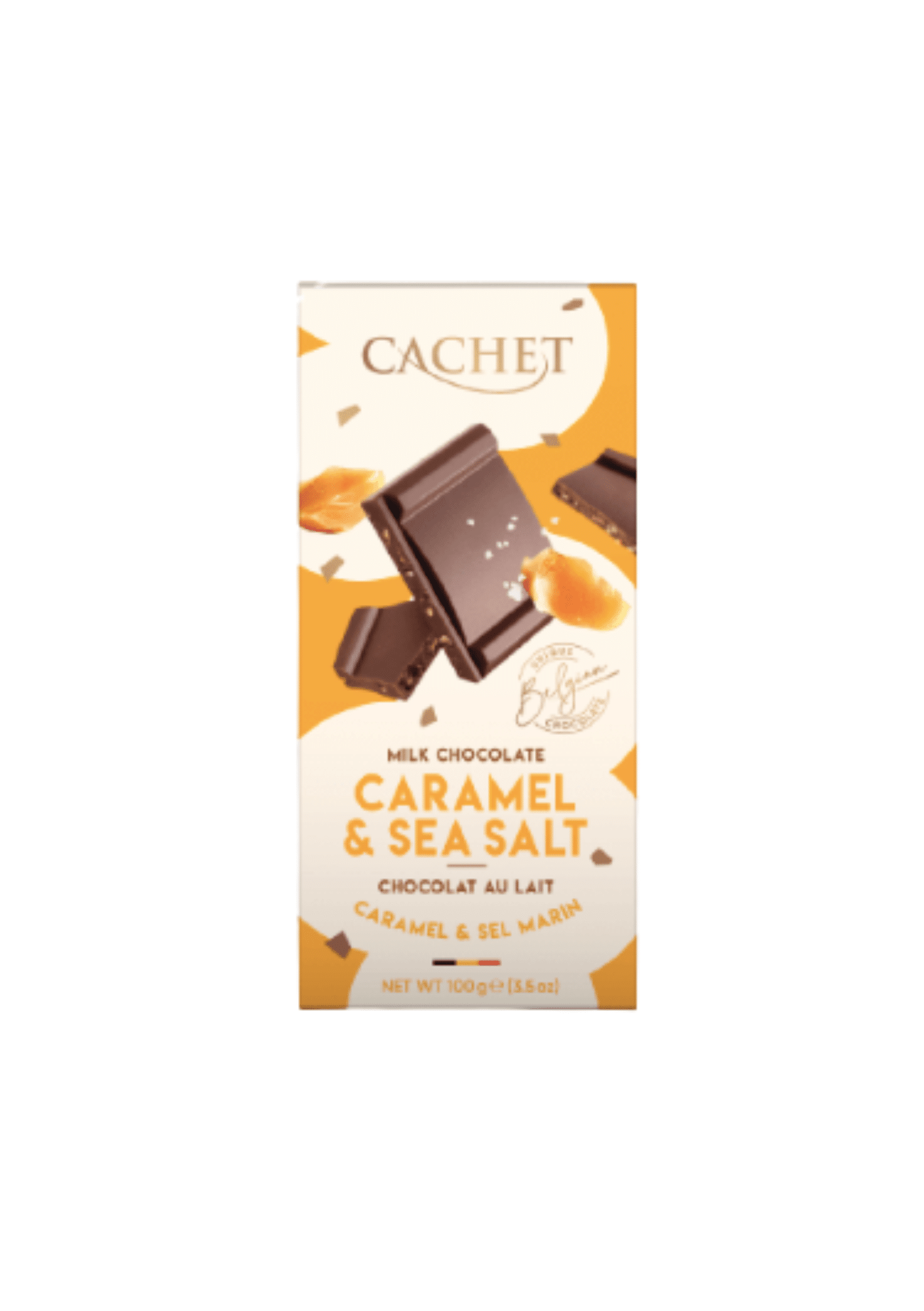 CACHET Caramel & sea salt choc. lait 100g