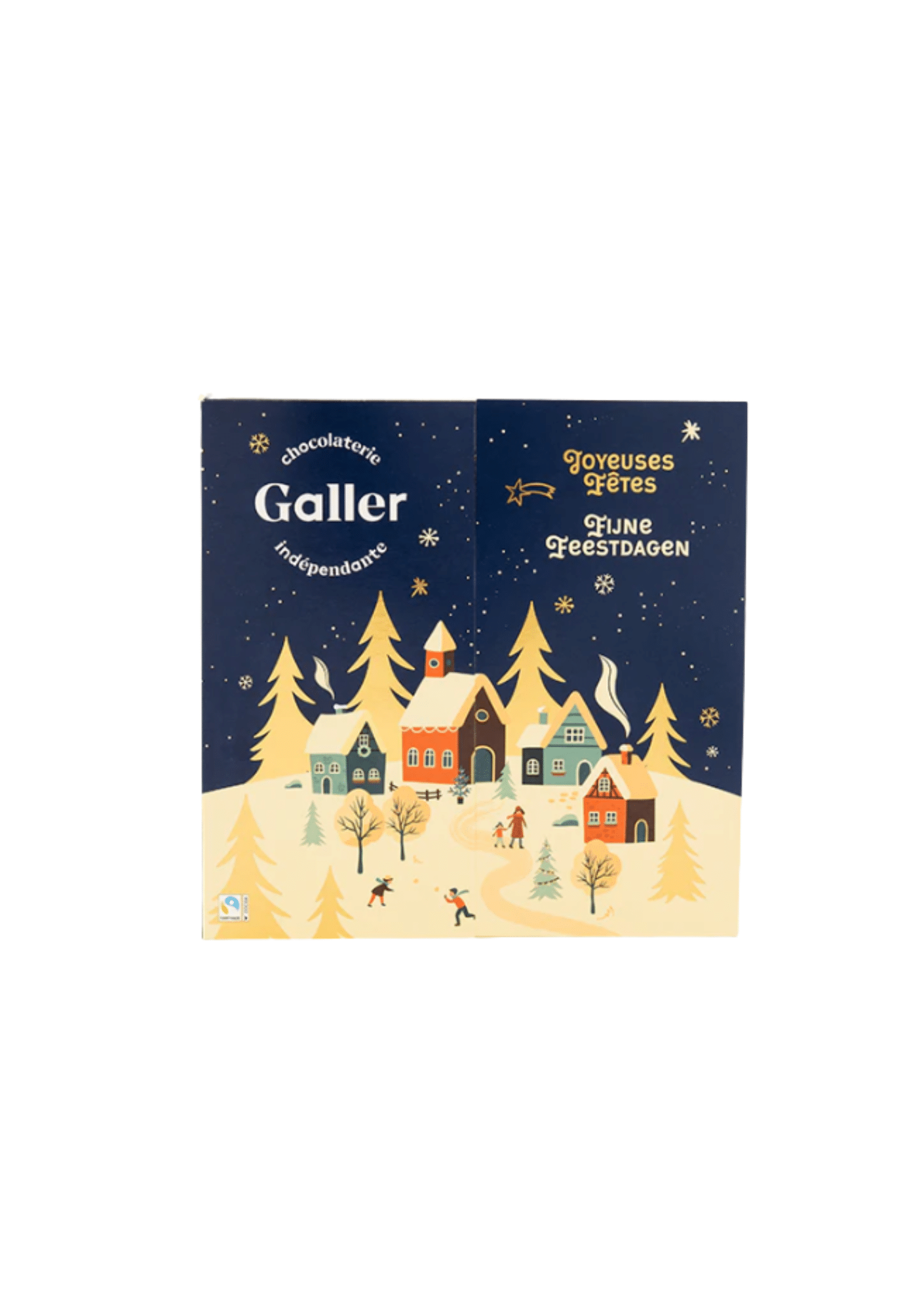 Calendrier de l’Avent Galler 161 g – chocolats Rawetes et Mini Bâtons belges