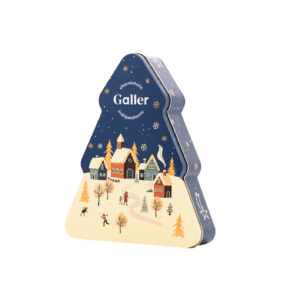 Sapin Collector Galler rempli de Rawetes, Mini Bâtons et Mini Tablettes – assortiment de chocolats belges 161 g