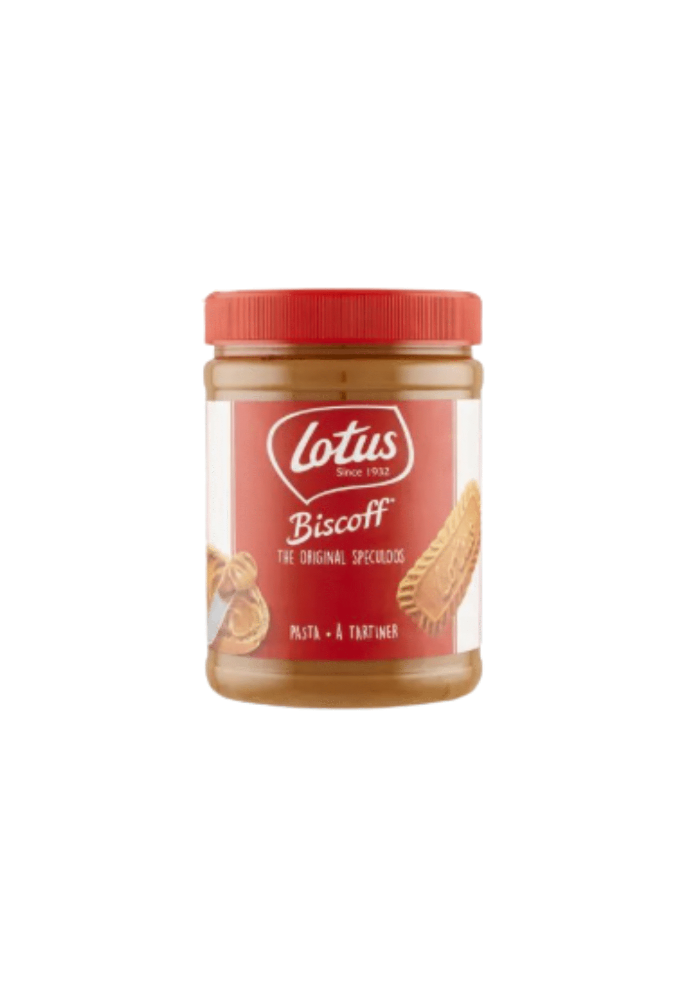 Pot de pâte à tartiner Lotus Speculoos 1.6 kg — pâte brun doré onctueuse à base de biscuits spéculoos caramélisés.