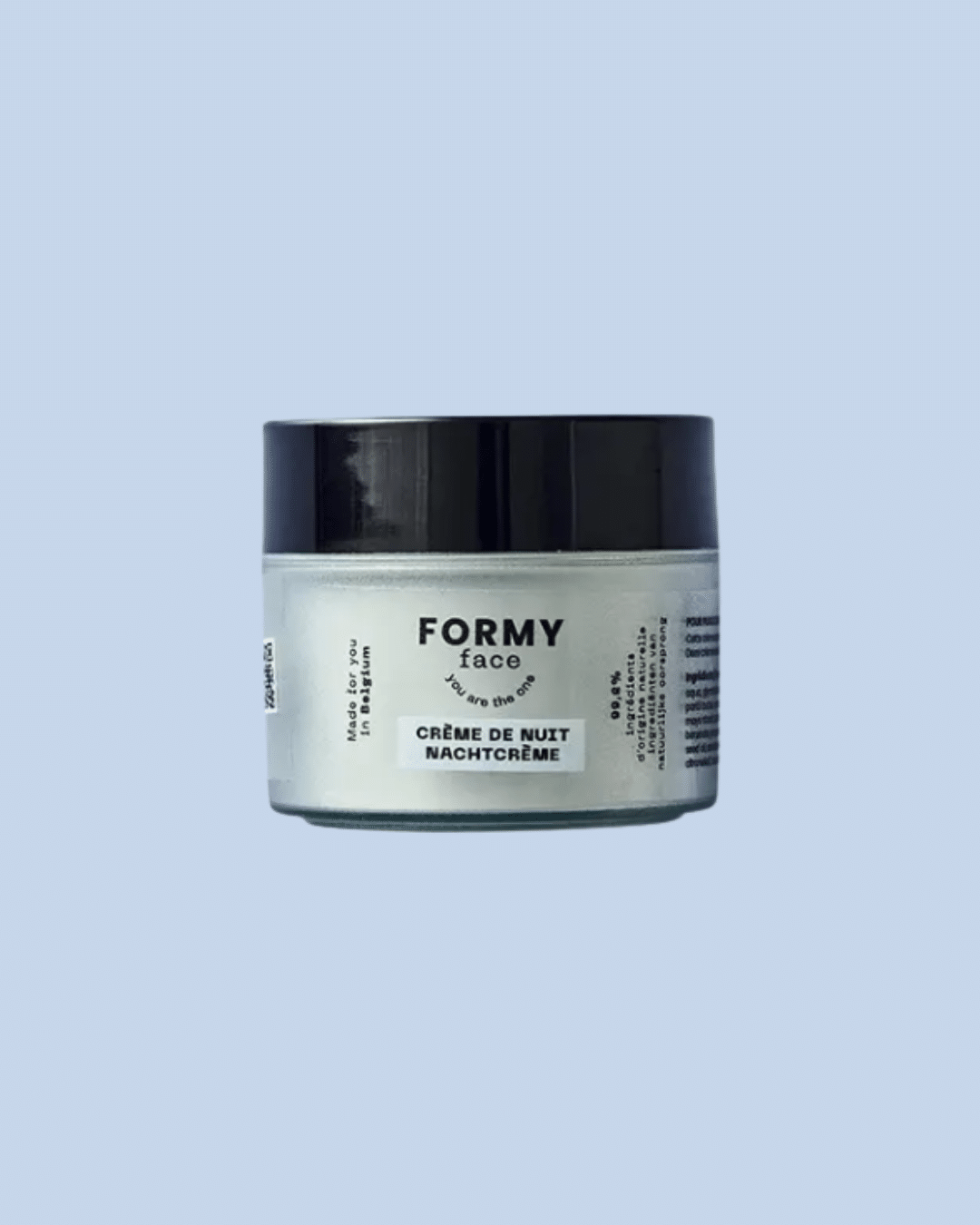 Crème de nuit naturelle Formy – soin visage belge pour une peau réparée et apaisée