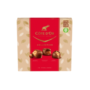 Coffret Côte d’Or Collection – Assortiment de 13 pralines Double Noisette, Sensation Caramel et Dôme Noisette