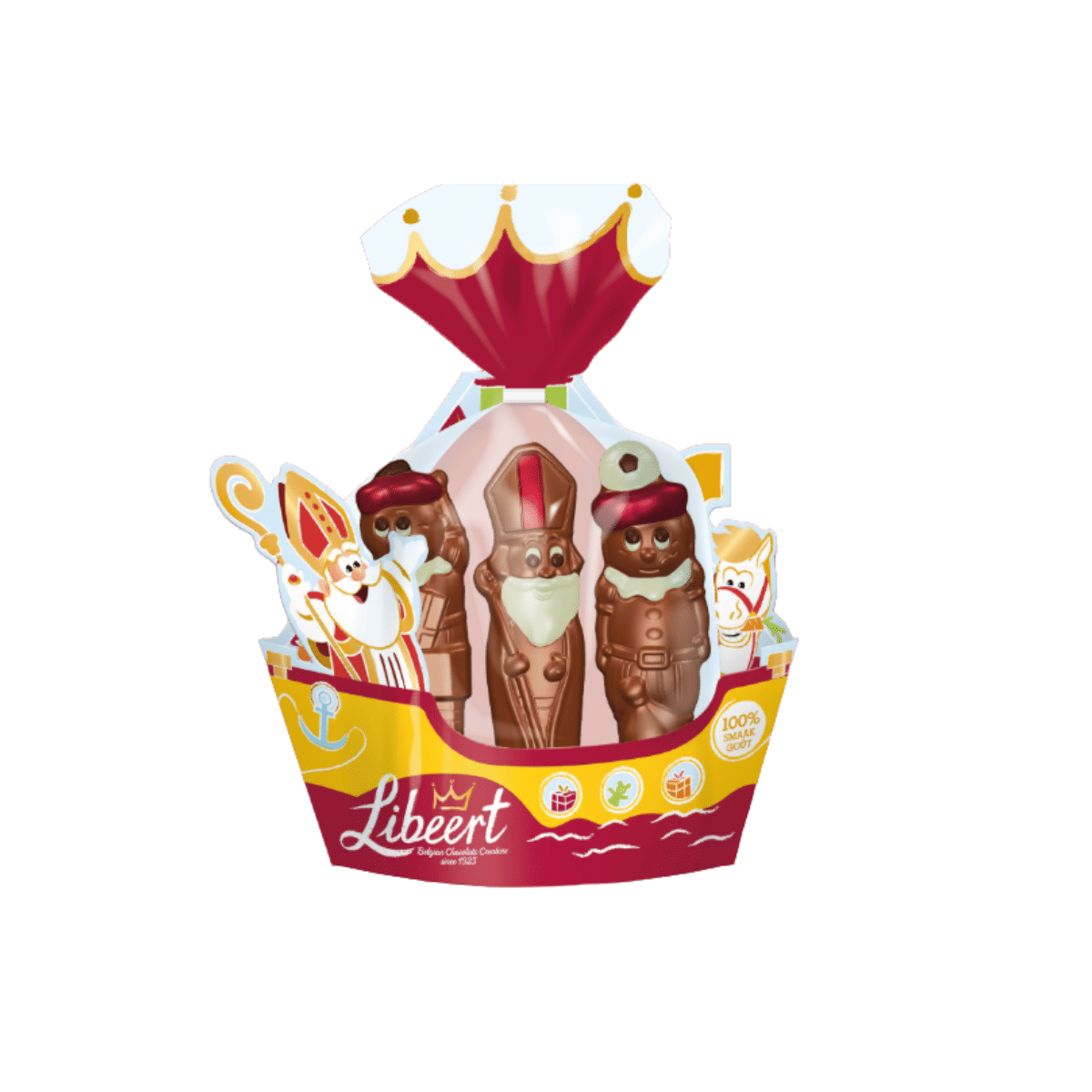 assortiment chocolats saint nicolas libeert figurines
