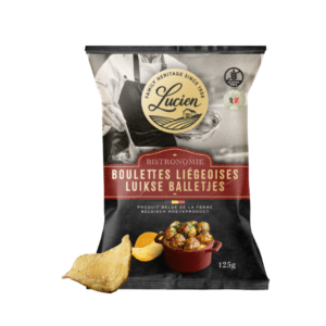 Chips de Lucien Boulettes liégeoises 125 g – chips belges artisanales