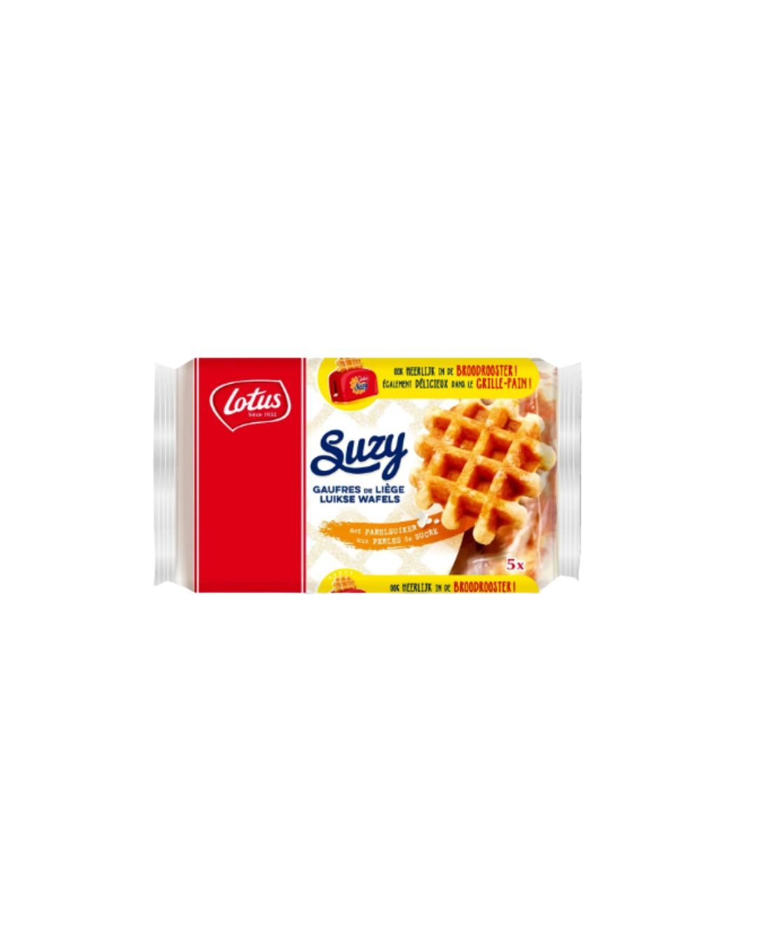 LOTUS SUZY Gaufres de Liège aux Perles de Sucre – 5 × 50 g